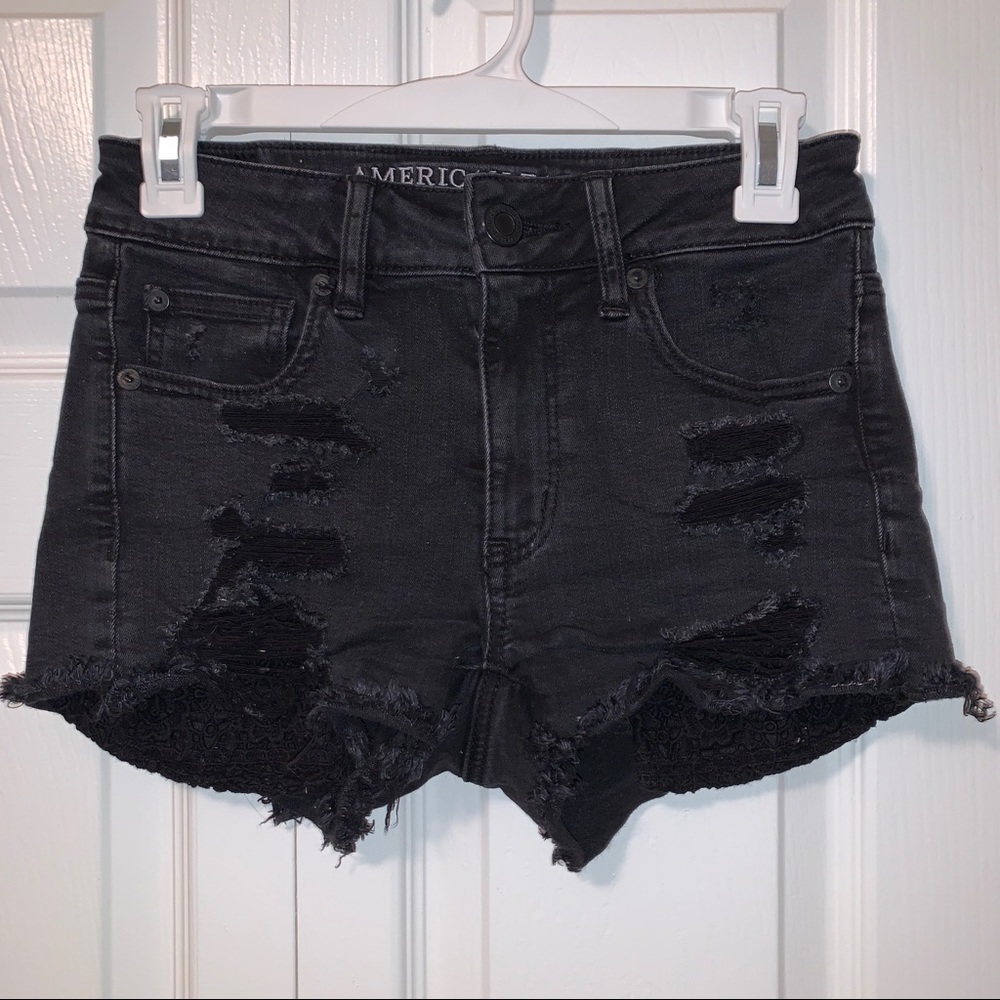 ✨2/$20✨ AE HIGH WAISTED BLACK JEAN SHORT